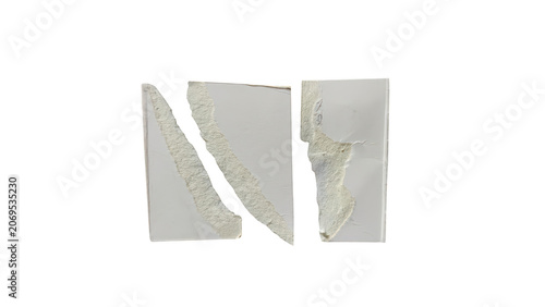 Modern minimalist letter n and i abstract logo design isolated on transparent background