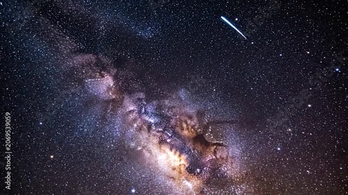 Stunning view of the Milky Way glowing in the deep night sky