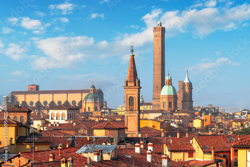 Bild auf Leinwand Bologna, Italy with Historic Towers