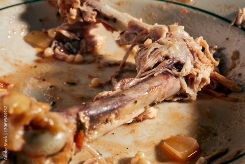 Chicken leg bones from a delicious roast chicken