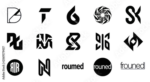 Collection of Modern Abstract Logo Designs and Symbols