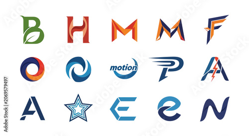 Collection of Modern Abstract Logos and Lettermarks