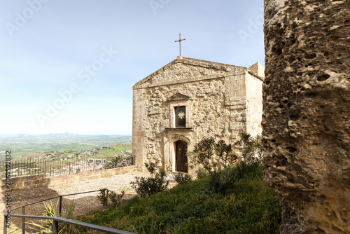 Religious Architecture of Church of Holy Spirit (Chiesa dello Spirito Santo) in Enna, Sicily, Italy.