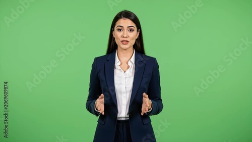 News Anchor on Green Screen