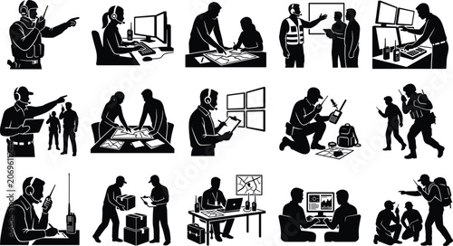 Canvastavla Command center icon set