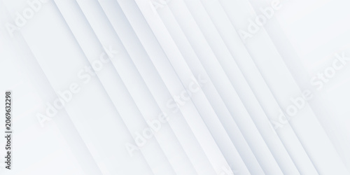 White background neumorphic abstract, Digital technology connect, cyber information communication, innovation future tech data, internet network connection, Ai big data, blue line dot illustration 3d