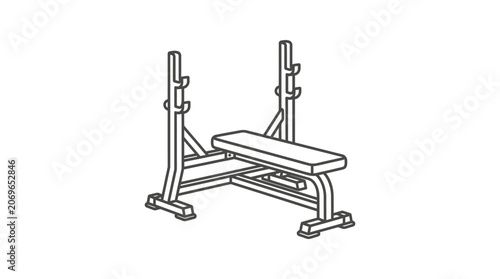 Adjustable Weightlifting Bench Press Equipment.