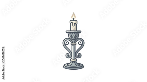 Elegant Metal Candle Holder Stand.