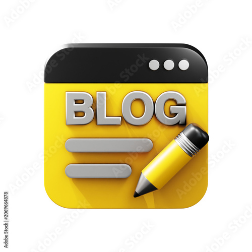 Картината върху платно 3d icon blog post