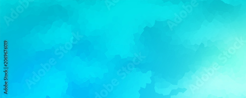 Tableau sur toile Vibrant turquoise gradient background