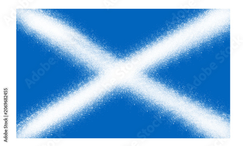 Foto Saltpeter cross pattern with granular texture on transparent background potassiu