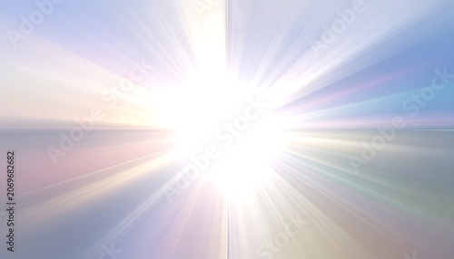 Abstract Light Rays Background with Radiant Glowing Sunburst Effect