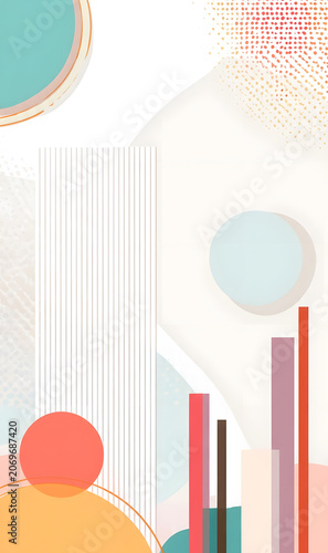 Abstract City Skyline Vector Background with Vintage Floral Frame Pattern Decorative Banner Template for Business Invitation Greeting Card and Retro Wallpaper Design