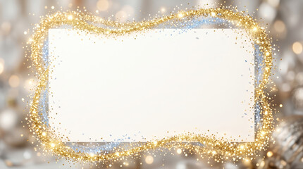 Luxury sparkles border for New Year festive promotions