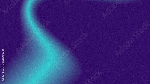 Vibrant indigo and cyan noise texture background with fluid curve