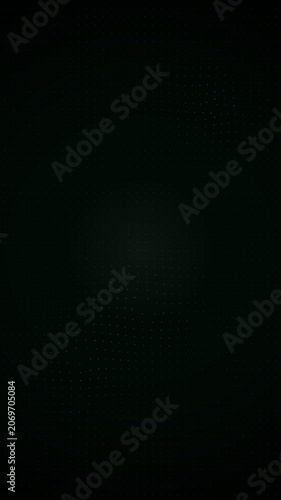 Abstract dark pattern featuring a circular grid of tiny glowing cross symbols, teal and black gradient design, minimalist geometric texture for modern graphic layout.