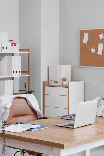 Interior of medical office ...