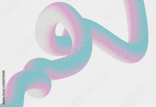 Abstract 3D Gradient Ribbon Background