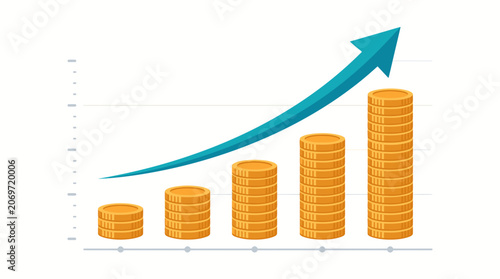 Increasing Stacks of Coins with Arrow.
