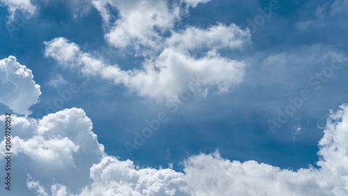 Building motions clouds. Puffy fluffy white clouds sky time lapse. slow moving clouds. B Roll Footage Cloudscape timelapse cloudy. footage timelapse nature 4k. background worship christian concept.