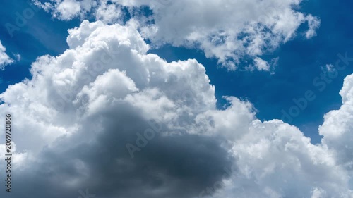 Building motions clouds. Puffy fluffy white clouds sky time lapse. slow moving clouds. B Roll Footage Cloudscape timelapse cloudy. footage timelapse nature 4k. background worship christian concept.