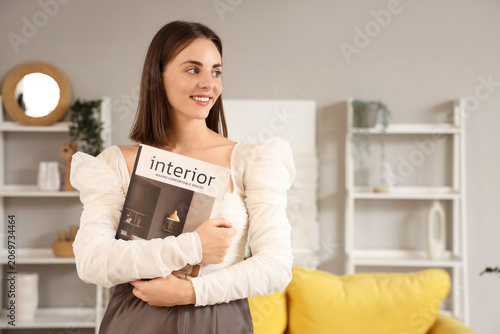 Beautiful young woman with ...