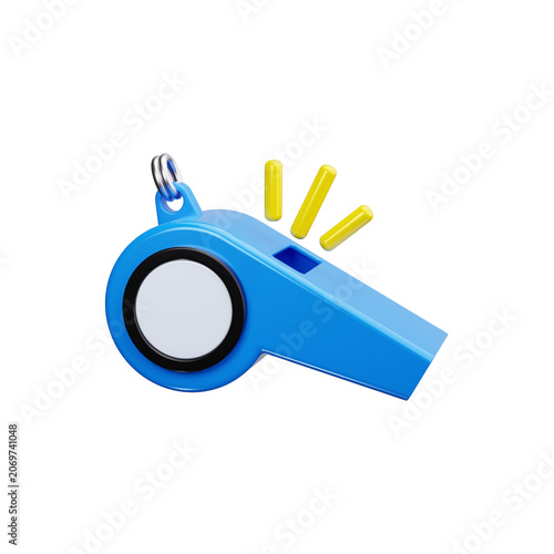 whistle 3d render icons