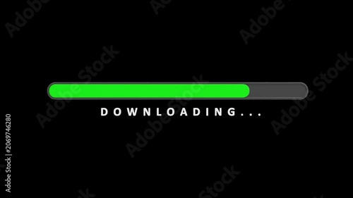 3D Download Progress Indicator | Alpha Channel