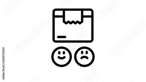 satisfaction minimalist stroke animation
