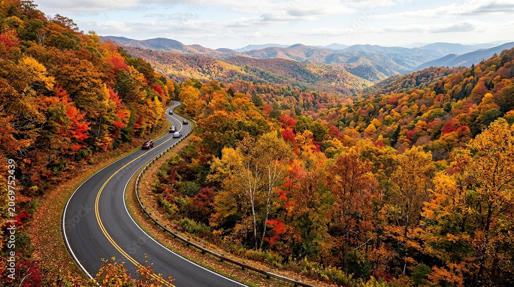 Fototapeta premium autumn in the mountains