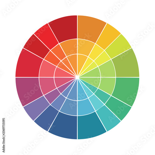 Color Wheel Vector Illustration
