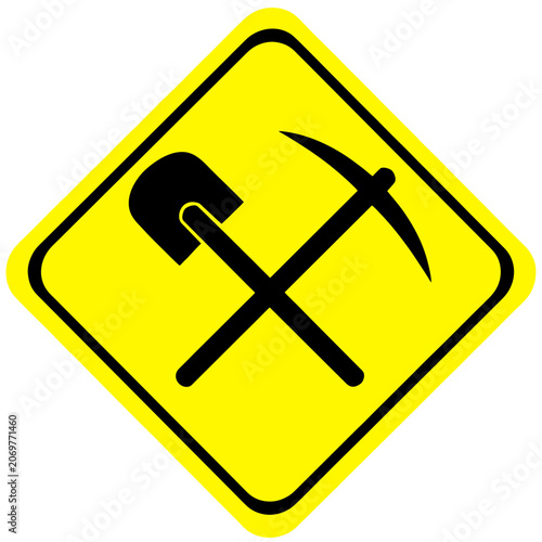mining sign board