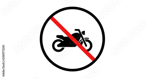 No Motorcycle Traffic Sign