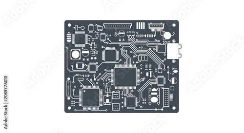 Close-up of a circuit board.
