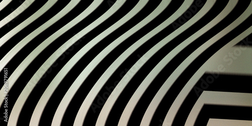 Foto Hypnotic black and white wave pattern with smooth curves