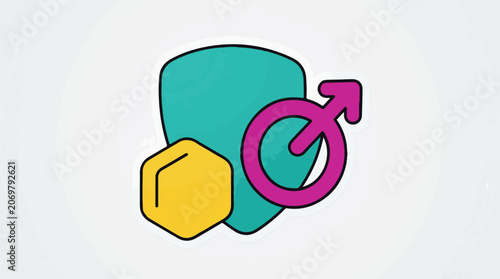 LGBTQ Plus Symbol Gender Identity Sign.
