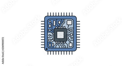 Microchip Electronic Circuit Board Component.