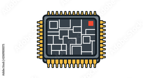 Microchip Electronic Circuit Board Design.