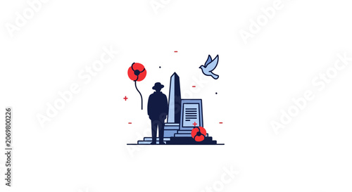 Man Holding Red Balloon Laptop.