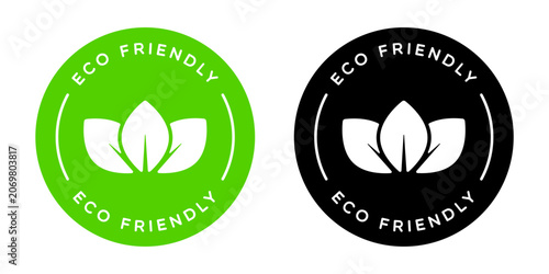 Round Vector Recycled Material Labels