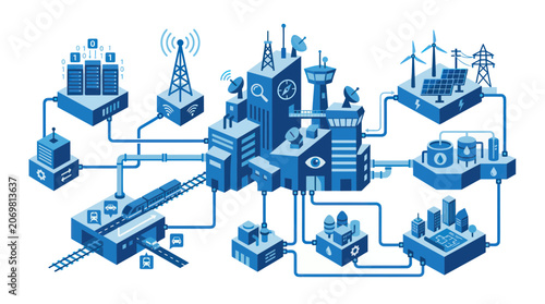 Smart City Network: Futuristic Urban Infrastructure, Technology, and Connectivity
