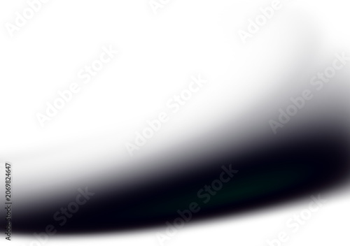 Obraz na plátně Dark corner curve bend blur overlay shadow effect for corner curve bend edge arc