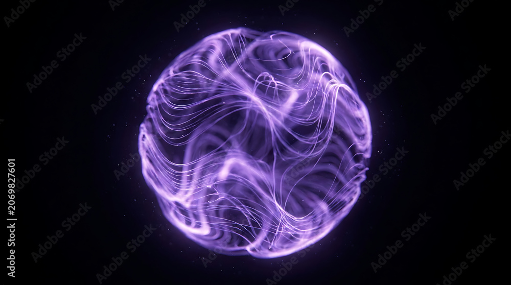 Fototapeta premium Glowing Purple Plasma Orb