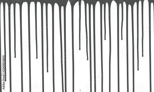Seamless dripping black paint flowing liquid ink lines grunge texture vector illustration background