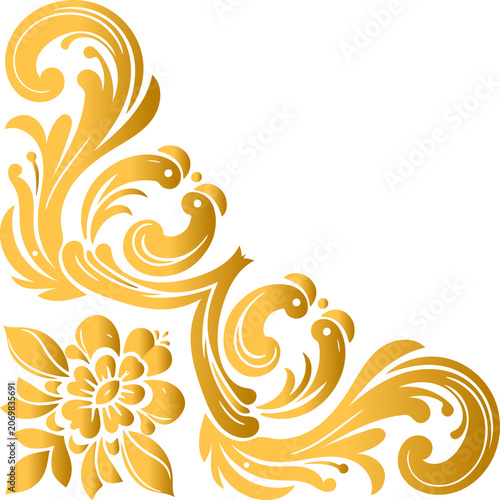 abstract floral background with swirls