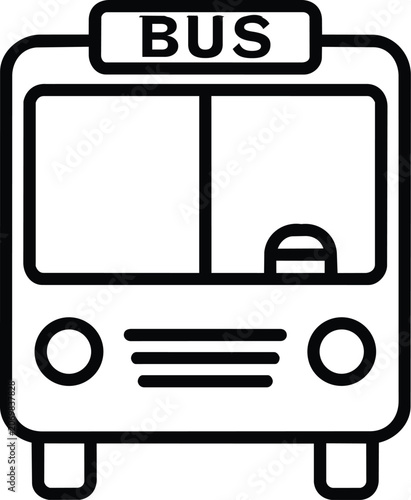Bus stop sign transportation icon vector illustration set featuring cars buses trucks trains and travel symbols for web design and transport service concept