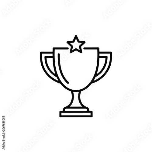 Gold trophy cup isolated on white background symbol of victory success and achievement shining gold award cup for champion winner competition prize medal icon 3d metal object shiny trophy