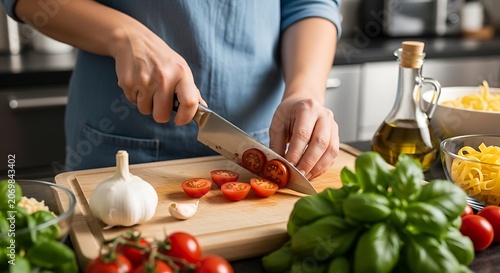 woman preparing food