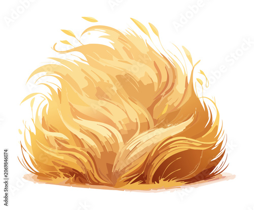 Photography Soft golden wheat haystacks blowing wildly in autumn wind for rustic farmhouse d