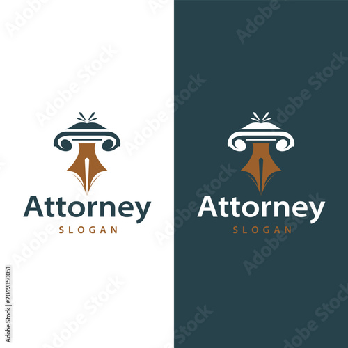 Premium Lawyer Balance Logo Legal Scale